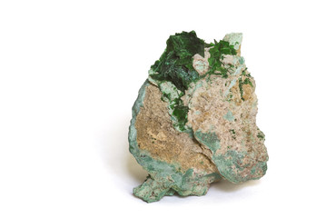 Radioactive Metatorbernite from Zaire. 5.3cm high.