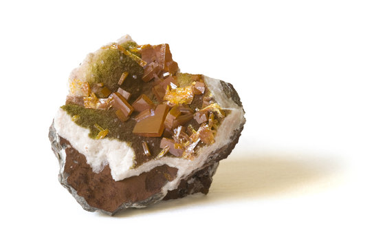 Wulfenite from Mexico. 4cm across.
