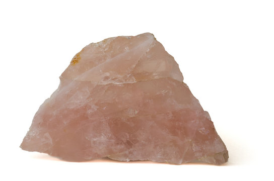 Polished Rose quartz from Brazil. 17cm across.