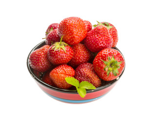Strawberry in the bowl
