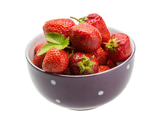 Strawberry in the bowl