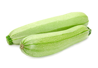 Zucchini on white