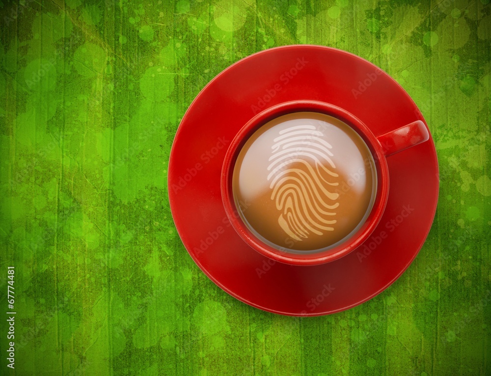 Poster Composite image of fingerprint