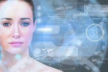 Composite image of natural beauty posing