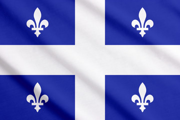 Quebec flag waving