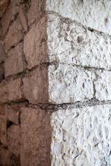 fragment of ancient masonry walls