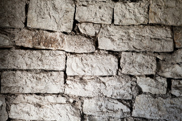 fragment of ancient masonry walls