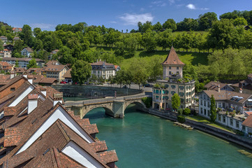 Fototapeta na wymiar Aare river, Bern