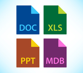 File labels icon set