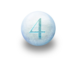 Boule de noël givrée 4