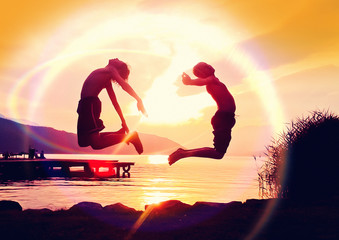 an evening at the lake 04