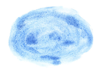 Oval watercolor brush stroke