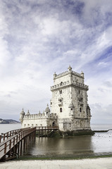 Belem tower on Tagus river