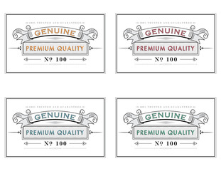 Template label design for various purposes