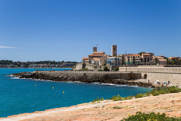 Nice, France. Bastion St. Andre and quay of the old town