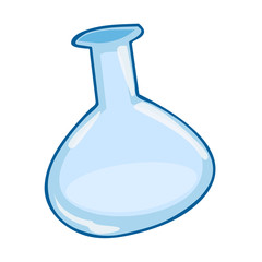 Test tube isolated illustration