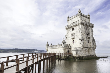 Belem tower on Tagus river