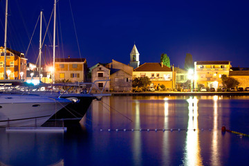 Fototapeta na wymiar Adriatic town od Sukosan waterfront view