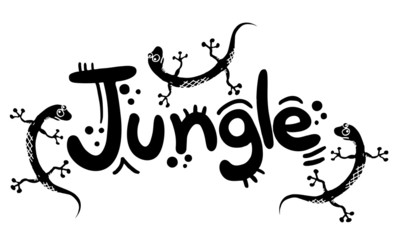 Naklejka premium Jungle banner