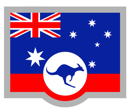 Kangaroo Australia flag
