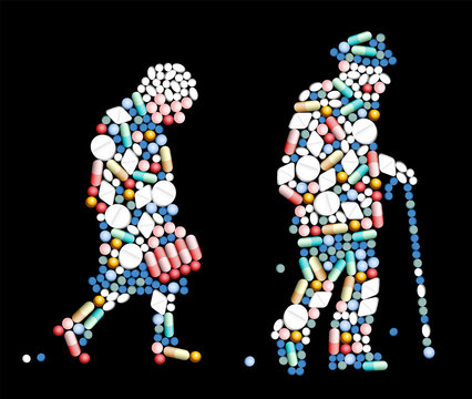 Tablets Pills Old People
