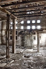 Fototapeta na wymiar The abandoned factory