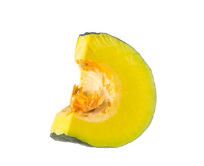 Fresh pumpkin vegetable  isolated on white