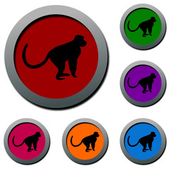 web button / circle frame / speech bubble