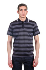 Fototapeta premium Male t-shirt isolated on the white background