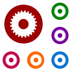 web button / circle frame / speech bubble