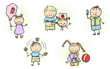 Children play doctor