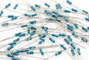 Blue Resistors Background/ Texture