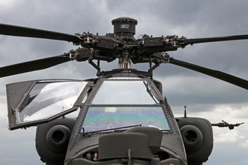 Fototapeta na wymiar Apache attack helicopter