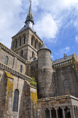 Fototapeta na wymiar Mont St Michel Abbey France