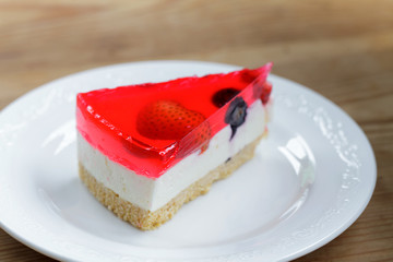 strawberry and blueberry cheese cake