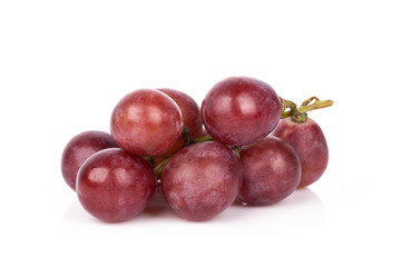 red grape isolated on white