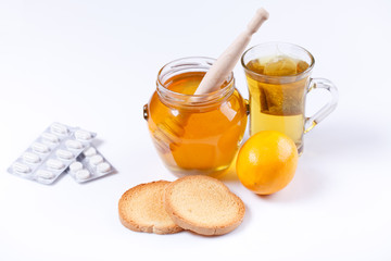 Honey, tea and medicine, Flue concept