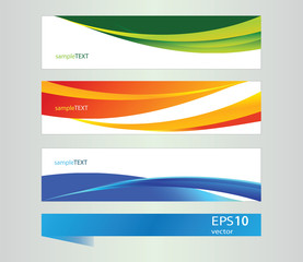 Fototapeta premium Abstract vector banner for design