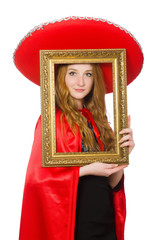 Funny mexican isolated on the white