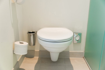 Naklejka na ściany i meble Toilet room in the modern interior