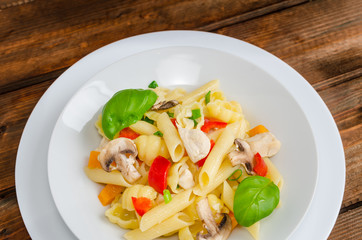 Pasta with chicken