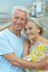 Beautiful elderly couple