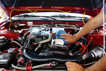 Obraz na płótnie Canvas Car maintenance
