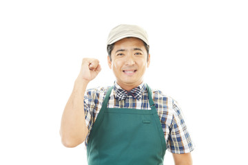 笑顔のウェイター