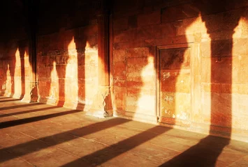Schilderijen op glas Architectuur van Lal Qila - Rode Fort in Delhi, India, Azië © Rechitan Sorin