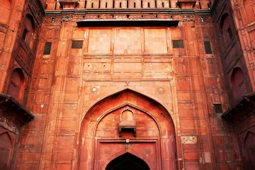 Fotobehang Architectural of Lal Qila - Red Fort in Delhi, India, Asia © Rechitan Sorin