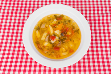 thick soup in a bowl