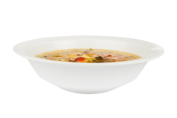 thick soup in a bowl