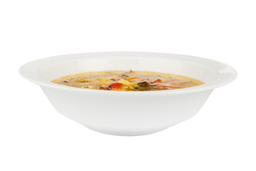 thick soup in a bowl