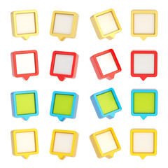 Geo tag button element isolated